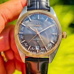 Omega Globemaster lịch thường niên Dial bát quái 41mm Demi 18K Sedna Gold 1