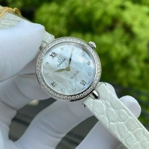 Omega Lady Prestige MOP Diamond Quartz 28mm 5