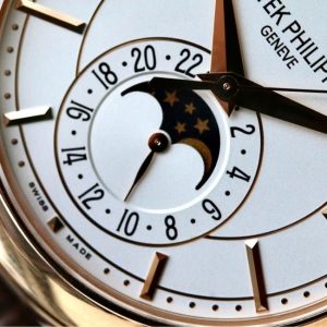 PP 5205R Trăng sao - White Dial 40mm 3
