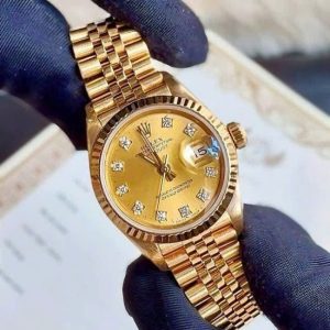 ROLEX LADY DATEJUST 69178 18K YELLOW GOLD GOLD DIAMOND DIAL 2