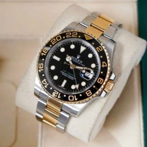 Rolex 116713 GMT demi 18k 40mm Mặt đen 1
