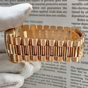 Rolex 118235 mặt thiên thạch cọc hạt 36mm vàng hồng 7