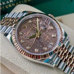 Rolex 126231 vi tính nâu Diamond 1