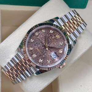 Rolex 126231 vi tính nâu Diamond 2
