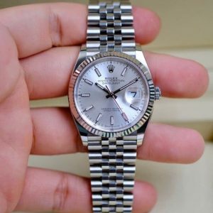 Rolex 126234 - Datejust 36 Silver - Cọc dạ quang 9