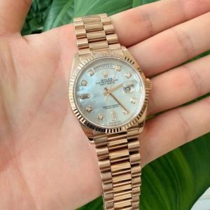Rolex 128235 MOP 36mm 18k Full Gold 1