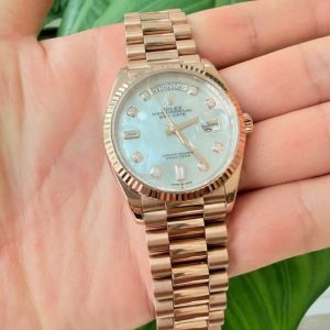 Rolex 128235 MOP 36mm 18k Full Gold 5