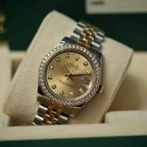 Rolex 178383 Datejust Champange Dial Genuine Diamond Bezel Gold_Steel Automatic 31mm 4
