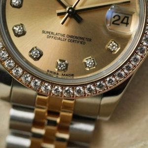 Rolex 178383 Datejust Champange Dial Genuine Diamond Bezel Gold_Steel Automatic 31mm 5