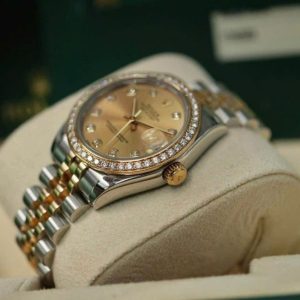 Rolex 178383 Datejust Champange Dial Genuine Diamond Bezel Gold_Steel Automatic 31mm 6