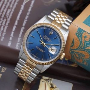 Rolex 5 số 16233 mặt xanh navi Jubilee 1
