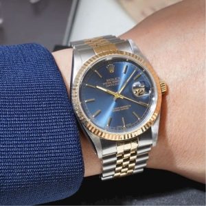 Rolex 5 số 16233 mặt xanh navi Jubilee 6
