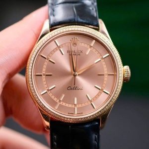 Rolex Cellini 50705 Salmon Dial 18k Rose Gold 1