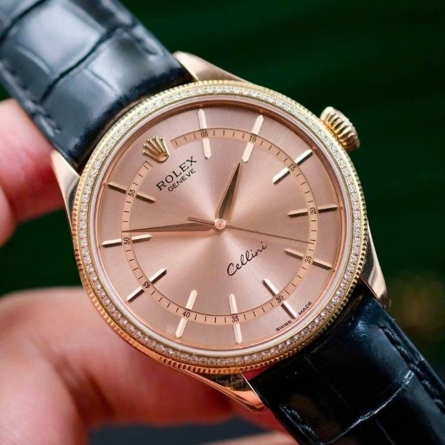 Rolex Cellini 50705 Salmon Dial 18k Rose Gold 2 Rolex Cellini 50705 Salmon Dial 18k Rose Gold 2