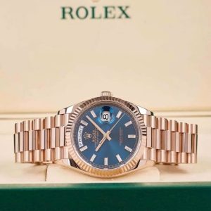 Rolex Day-Date 36 128235 Mặt Số Xanh Lục lam 1