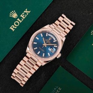 Rolex Day-Date 36 128235 Mặt Số Xanh Lục lam 2