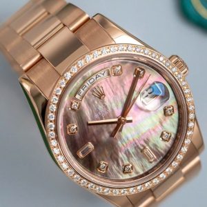 Rolex Day Date Rose Gold MOP Diamond 22