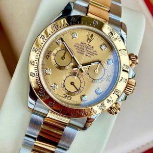 Rolex Daytona 116523 Champagne Diamonds Serial Random Demi 18k 40mm 7