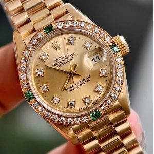 Rolex Lady-Datejust 69178 độ niềng kim 18k Yellow Gold 26mm 3