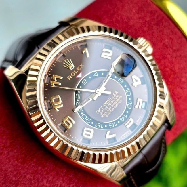 Rolex Sky-Dweller 42 326135 Vàng Everose 18ct Mặt Chocolate 3 Rolex Sky-Dweller 42 326135 Vàng Everose 18ct Mặt Chocolate 3