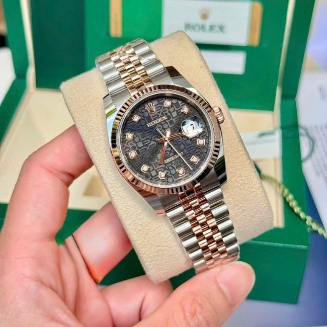 Rolex Vi tính Đen Demi rose 116231 2 Rolex Vi tính Đen Demi rose 116231 2