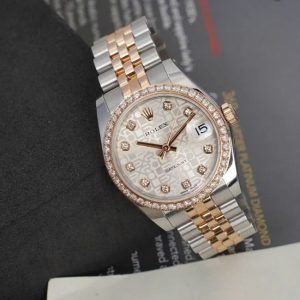 Rolex nữ vi tính 178271 demi hồng 31mm Vành Diamond 4