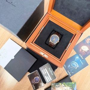 Blancpain Villeret 6654 Moonphase Complete Calendar 40mm Blue Dial 7
