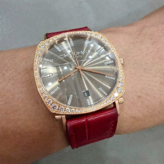 Chaumet 1247 Pave Diamonds 18k Rose Gold 1 Chaumet 1247 Pave Diamonds 18k Rose Gold 1