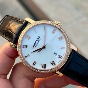 Chopard Classic 171278 White Dial 40mm Rose Gold 18k Diamond 9