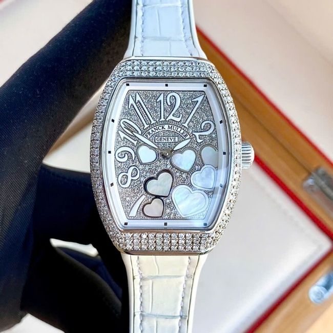 Franck Muller Vanguard Lady Diamond V32 QZ 1 Franck Muller Vanguard Lady Diamond V32 QZ 1