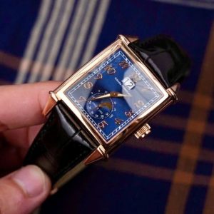 GP Vintage 1945 Grande Date Moonphase Blue Dial Vàng hồng 18k 7