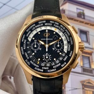 GP World Time Vàng đúc 18k 44mm Black Dial 1