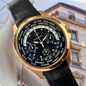 GP World Time Vàng đúc 18k 44mm Black Dial 2