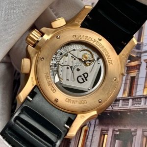 GP World Time Vàng đúc 18k 44mm Black Dial 4