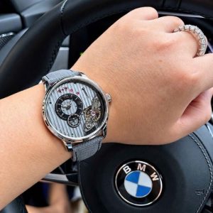 Glashütte PanoInverse mặt xám Skeleton 42mm 1
