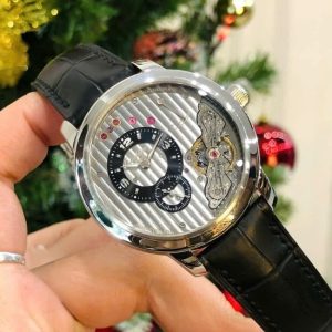 Glashütte PanoInverse mặt xám Skeleton 42mm 2