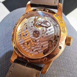 Glashutte trăng sao Big Date Vàng hồng 18k 3