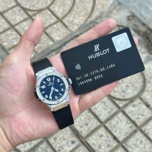 Hublot Big Bang 38mm Quartz Black Dial Bezel kim cương 3