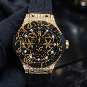 Hublot Big Bang Broderie _Sugar Skull_ Yellow Gold Diamonds Limited Edition 200 1