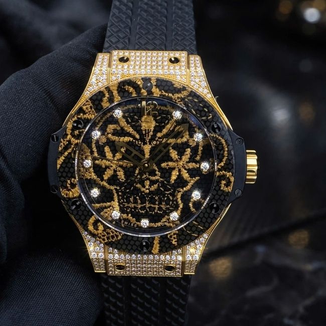 Hublot Big Bang Broderie _Sugar Skull_ Yellow Gold Diamonds Limited Edition 200 1 Hublot Big Bang Broderie _Sugar Skull_ Yellow Gold Diamonds Limited Edition 200 1