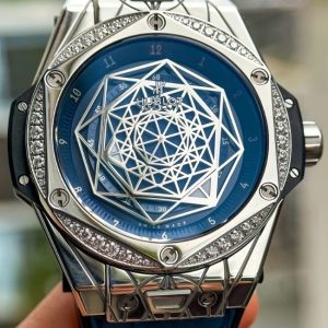 Hublot Big Bang One Click Sang Bleu Steel Blue Diamonds 39mm 6