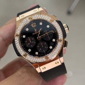 Hublot BigBang Shiny RoseGold Diamonds Zin 41mm 1