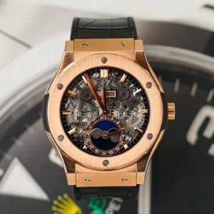Hublot Classic trăng sao lộ máy King Gold 18k 4
