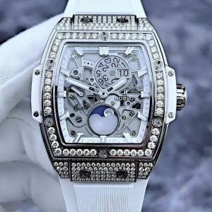 Hublot Spirit of Big Bang Moonphase Titanium White Pavé 647.NE.2070.RW.1604 2