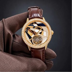 Jaeger-LeCoultre Tourbillon Q3412403 Dial lông vũ - 18k Rose Gold Diamond 2