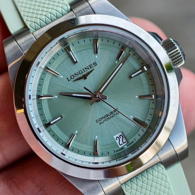 Longines Conquest Automatic L3.430.4.02.9 Dial Xanh Minb 3t Longines Conquest Automatic L3.430.4.02.9 Dial Xanh Minb 3t