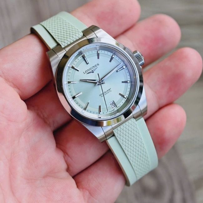 Longines Conquest Automatic L3.430.4.02.9 Dial Xanh Mint 1 Longines Conquest Automatic L3.430.4.02.9 Dial Xanh Mint 1