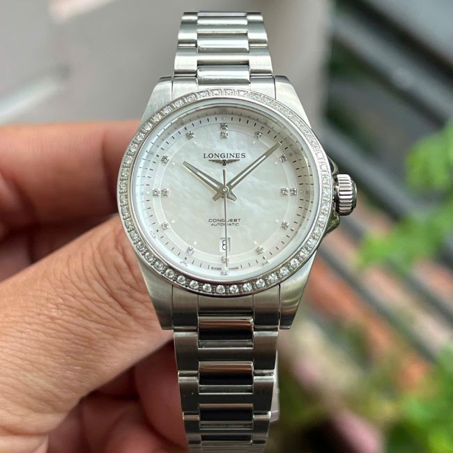 Longines Conquest MOP Diamond L3.320.0.87.6 30mm 5 Longines Conquest MOP Diamond L3.320.0.87.6 30mm 5