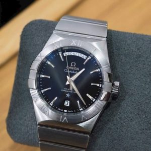 Omega Constellation Co-Axial 38mm mặt số đen 1