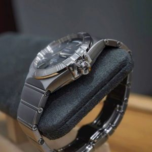 Omega Constellation Co-Axial 38mm mặt số đen 4